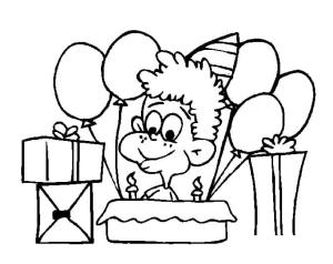 Doğum günü boyama sayfası,  coloring page, Bir Çocuğun Doğum Günü, 