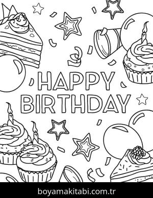 Doğum günü Boyama
