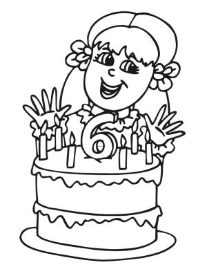 Doğum günü boyama sayfası,  coloring page, Doğum Günü Kitabı Bedava, 