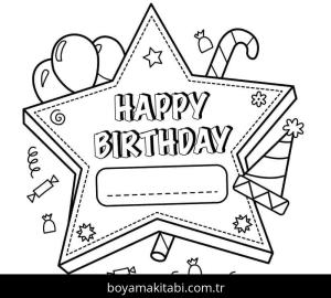 Doğum günü Boyama