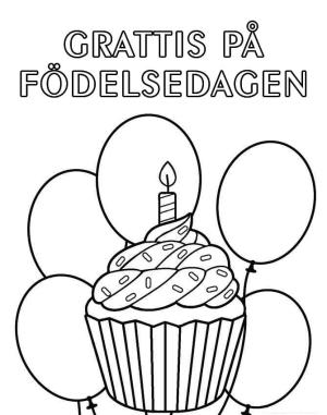 Doğum günü boyama sayfası,  coloring page, Doğum Günü Pastası, 