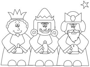 Doğum Sahnesi boyama sayfası,  coloring page, İsa’nın Doğuşu üç bilge adam, 