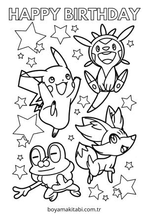 Doğumgünü boyama sayfası – eğitici aktivite, yaratıcılık