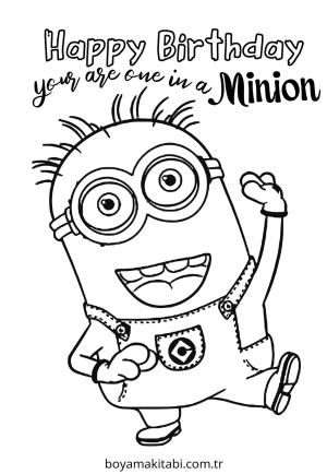 Doğumgünü boyama sayfası – boyama etkinliği, çocuk aktivitesi