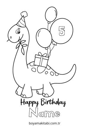 Doğumgünü boyama sayfası – boyama etkinliği, çocuk aktivitesi