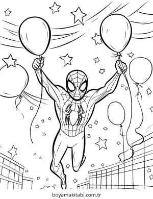Doğumgünü boyama sayfası – eğlenceli etkinlik, el becerilerini geliştirir