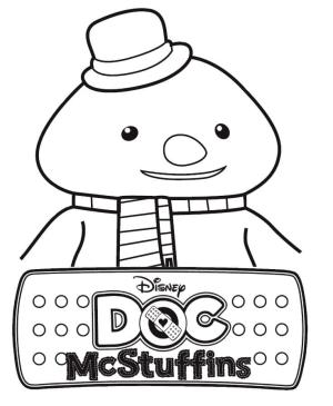 Doktor McStuffins boyama sayfası,  coloring page, Doktor McStuffins Chilly, 