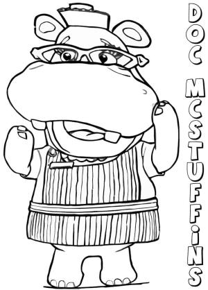 Doktor McStuffins boyama sayfası,  coloring page, Doktor McStuffins den Hallie, 