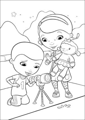 Doktor McStuffins boyama sayfası,  coloring page, Doktor McStuffins yazdırılabilir, 