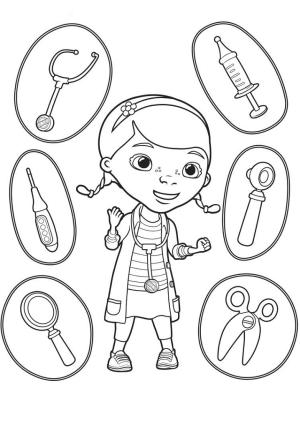 Doktor McStuffins boyama sayfası,  coloring page, Çocuklar için Doktor McStuffins, 