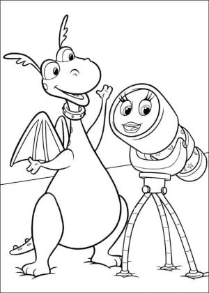 Doktor McStuffins boyama sayfası,  coloring page, Doktor McStuffins Stuffy ve Aurora, 