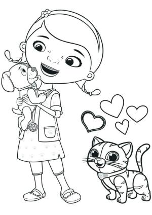 Doktor McStuffins boyama sayfası,  coloring page, Doktor McStuffins çocuklar için ücretsiz, 