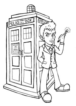 Doktor boyama sayfası,  coloring page, Doktor Who, 