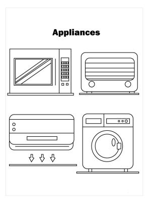 Dolap boyama sayfası,  coloring page, Dolaplı Aletler, 