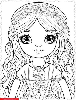 Dolls boyama sayfası, Dolls coloring page, , 