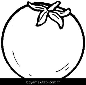 Domates boyama sayfası – yaratıcılığı geliştirir, keyifli zaman