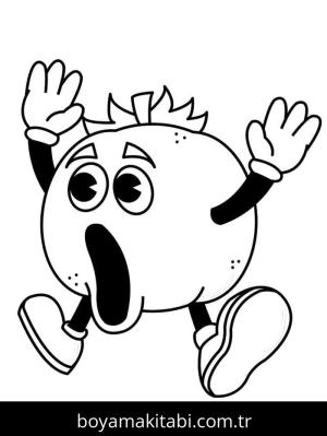 Domates boyama sayfası – keyifli zaman, renkli çizimler