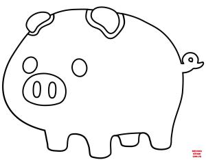 Domuz boyama sayfası, Pig coloring page, , pig pig emoji 