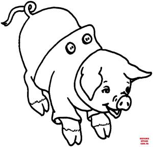 Domuz boyama sayfası, Pig coloring page, , pig laughing pig 