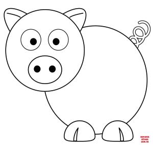 Domuz boyama sayfası, Pig coloring page, , pig cartoon pig 