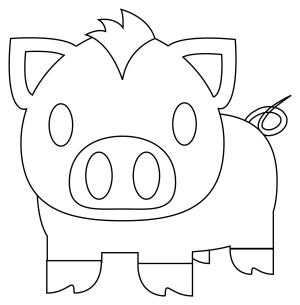 Domuz boyama sayfası, Pig coloring page, , pig pig 