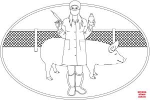 Domuz boyama sayfası, Pig coloring page, , pig veterinary 