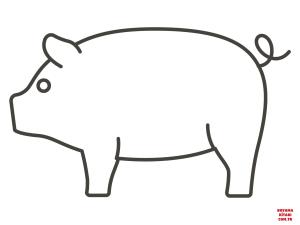 Domuz boyama sayfası, Pig coloring page, , pig pig 