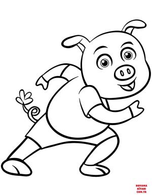 Domuz boyama sayfası, Pig coloring page, , pig cartoon pig 