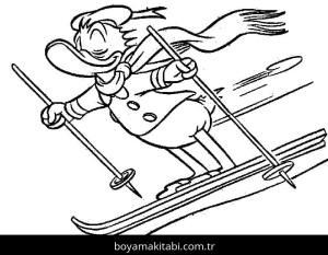 Donald Duck boyama sayfası – evde etkinlik, ücretsiz yazdır