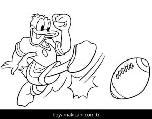 Donald Duck boyama sayfası – çocuklar için, çizgi film temalı