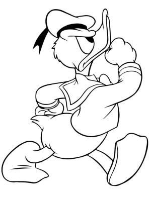 Donald Duck boyama sayfası,  coloring page, Donald Duck Ücretsiz, 