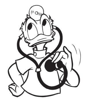 Donald Duck boyama sayfası,  coloring page, Doktor Donald Duck’ı çiz, 