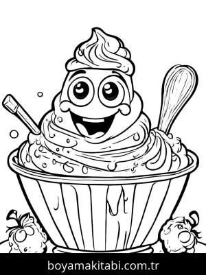 Dondurma boyama sayfası,  coloring page, , 