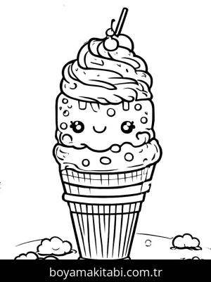 Dondurma boyama sayfası,  coloring page, , 