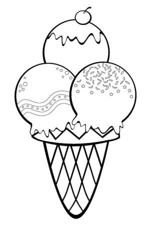 Dondurma boyama sayfası,  coloring page, Çocuklar İçin Dondurma Ücretsiz, 