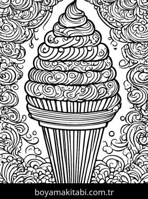 Dondurma boyama sayfası,  coloring page, , 