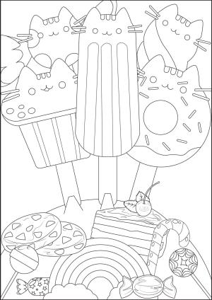 Dondurma boyama sayfası,  coloring page, Tatlı Dondurmalar, 