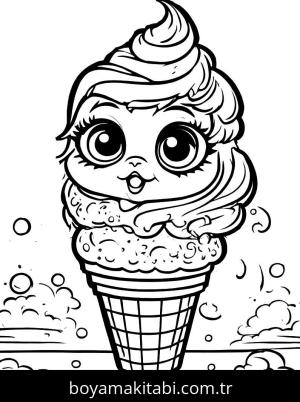Dondurma boyama sayfası,  coloring page, , 