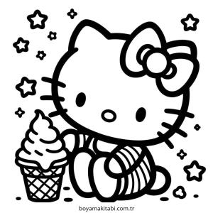 Dondurma boyama sayfası – yaratıcılığı geliştirir, keyifli zaman