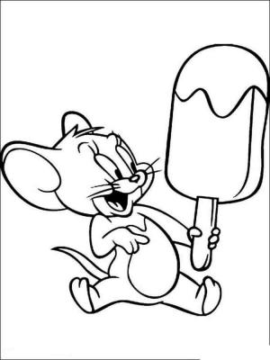 Dondurma boyama sayfası,  coloring page, Dondurmalı Jerry, 