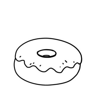 Donut boyama sayfası,  coloring page, Mükemmel Donut, 