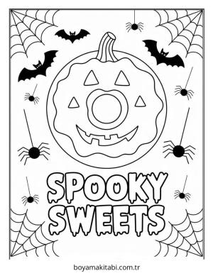 Donut boyama sayfası – renkli çizimler, okul öncesi