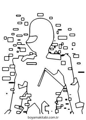 Doors Roblox boyama sayfası – renkli çizimler, okul öncesi