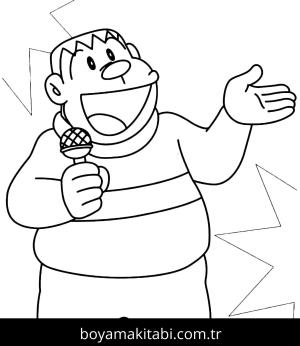 Doraemon boyama sayfası – renkli çizimler, okul öncesi