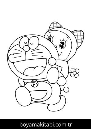 Doraemon boyama sayfası – eğitici aktivite, yaratıcılık