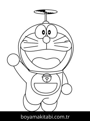 Doraemon boyama sayfası – keyifli zaman, renkli çizimler