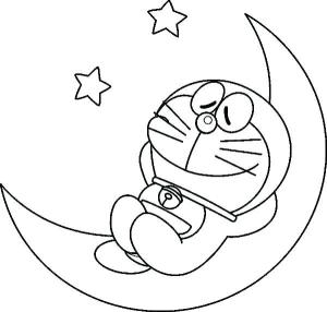 Doraemon boyama sayfası,  coloring page, Doraemon Uyku, 