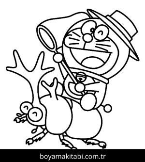 Doraemon boyama sayfası – sanatsal çalışma, çocuklar için