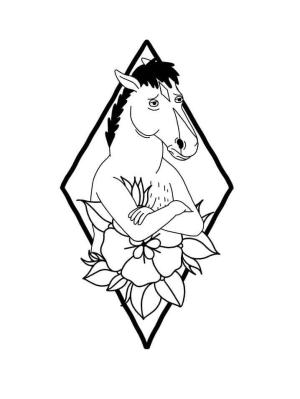 Dövme boyama sayfası,  coloring page, harika, çocuklar için, masalsı