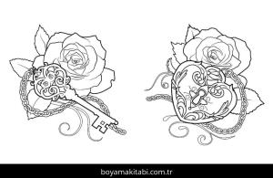 Dövme boyama sayfası – sanatsal çalışma, çocuklar için